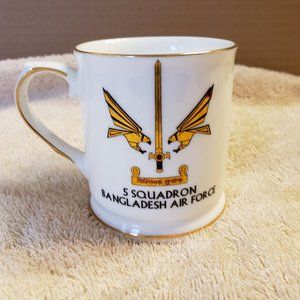 Shinepukur Bone China 5 Squadron Bangladesh Air Force Cup Mug Call Signs